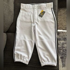 NEW Easton Baseball Pro+ Knickers Pants White Navy Adult Large